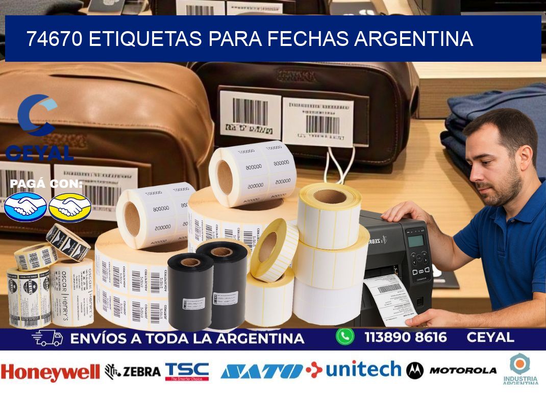 74670 ETIQUETAS PARA FECHAS ARGENTINA