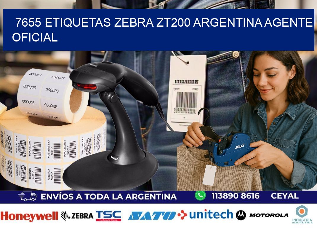 7655 etiquetas zebra zt200 argentina AGENTE OFICIAL