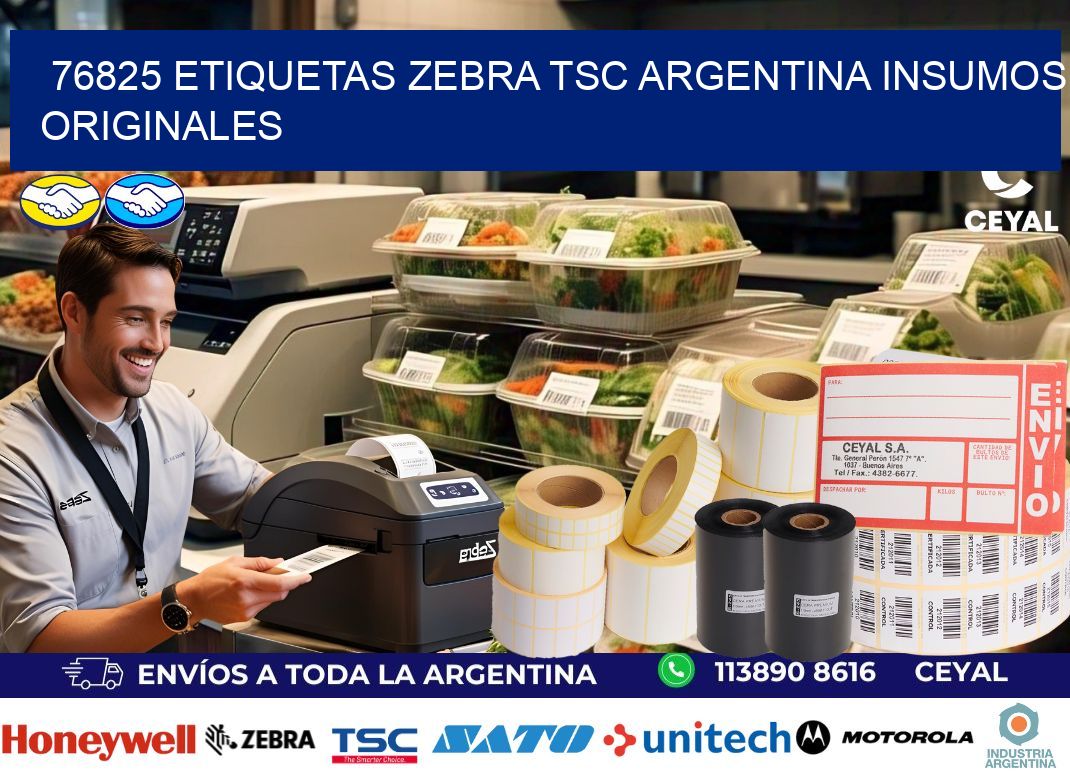 76825 etiquetas zebra tsc argentina INSUMOS ORIGINALES