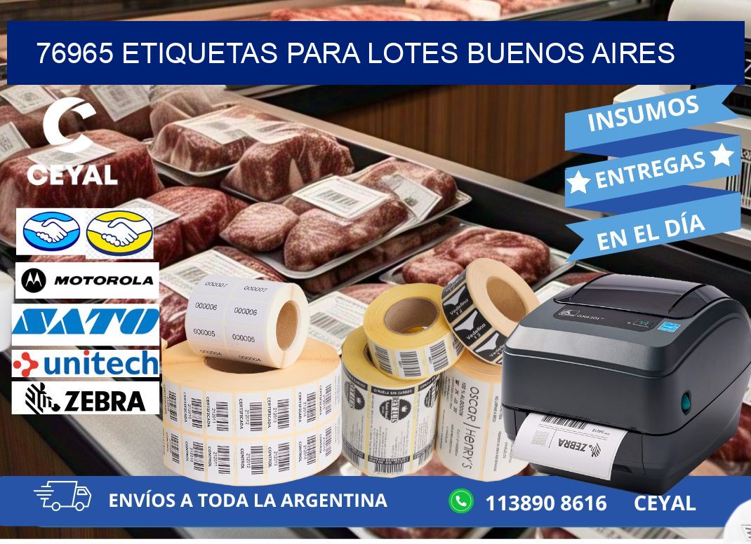76965 ETIQUETAS PARA LOTES BUENOS AIRES