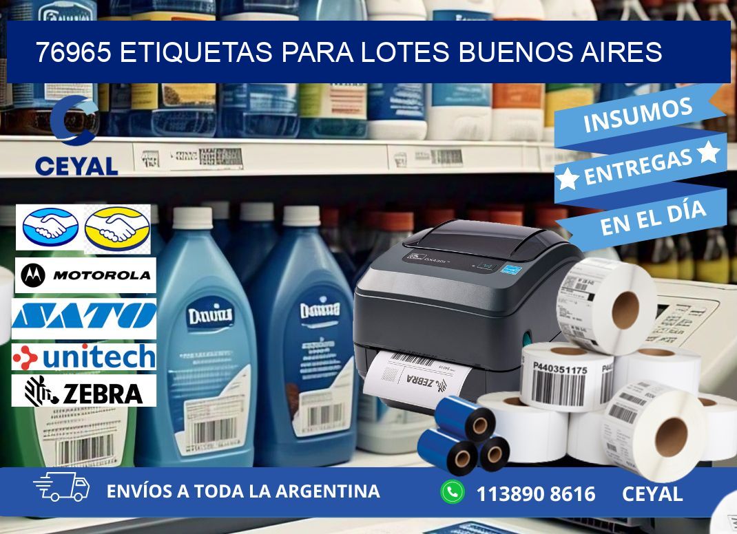 76965 ETIQUETAS PARA LOTES BUENOS AIRES
