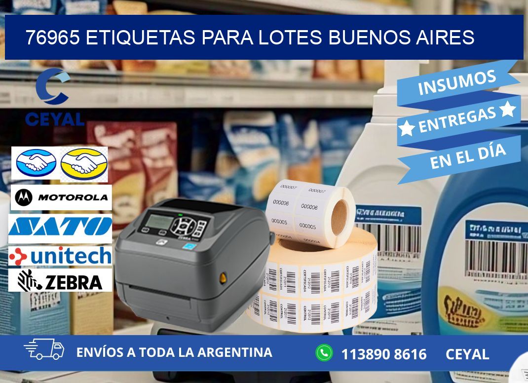 76965 ETIQUETAS PARA LOTES BUENOS AIRES