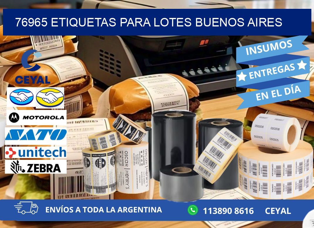 76965 ETIQUETAS PARA LOTES BUENOS AIRES