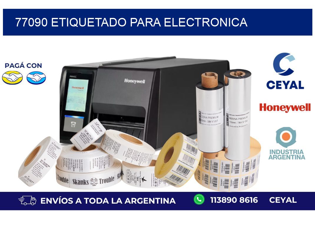77090 ETIQUETADO PARA ELECTRONICA