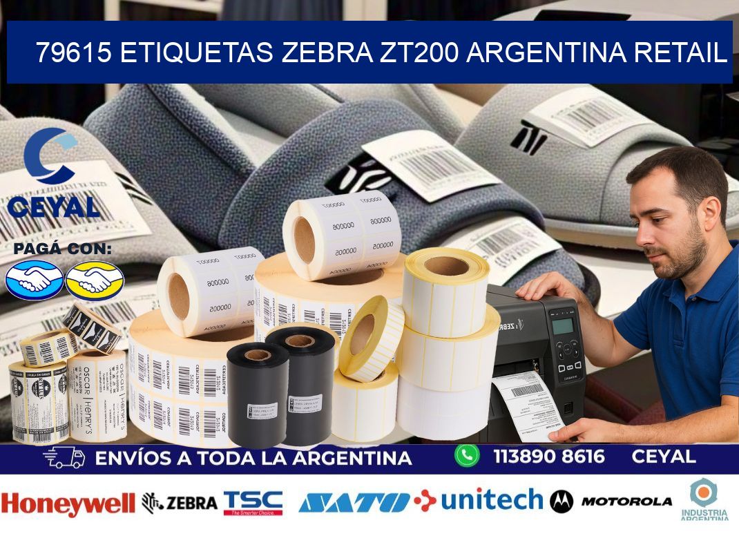 79615 etiquetas zebra zt200 argentina RETAIL