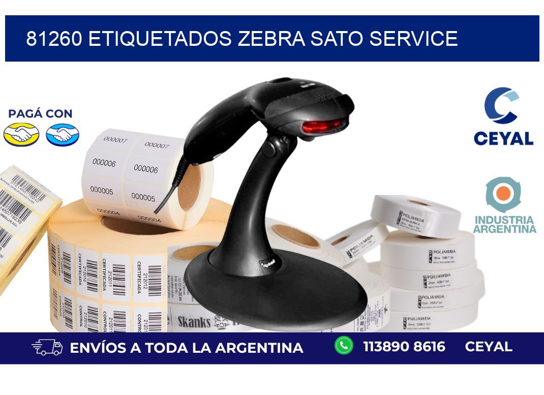 81260 ETIQUETADOS ZEBRA SATO SERVICE