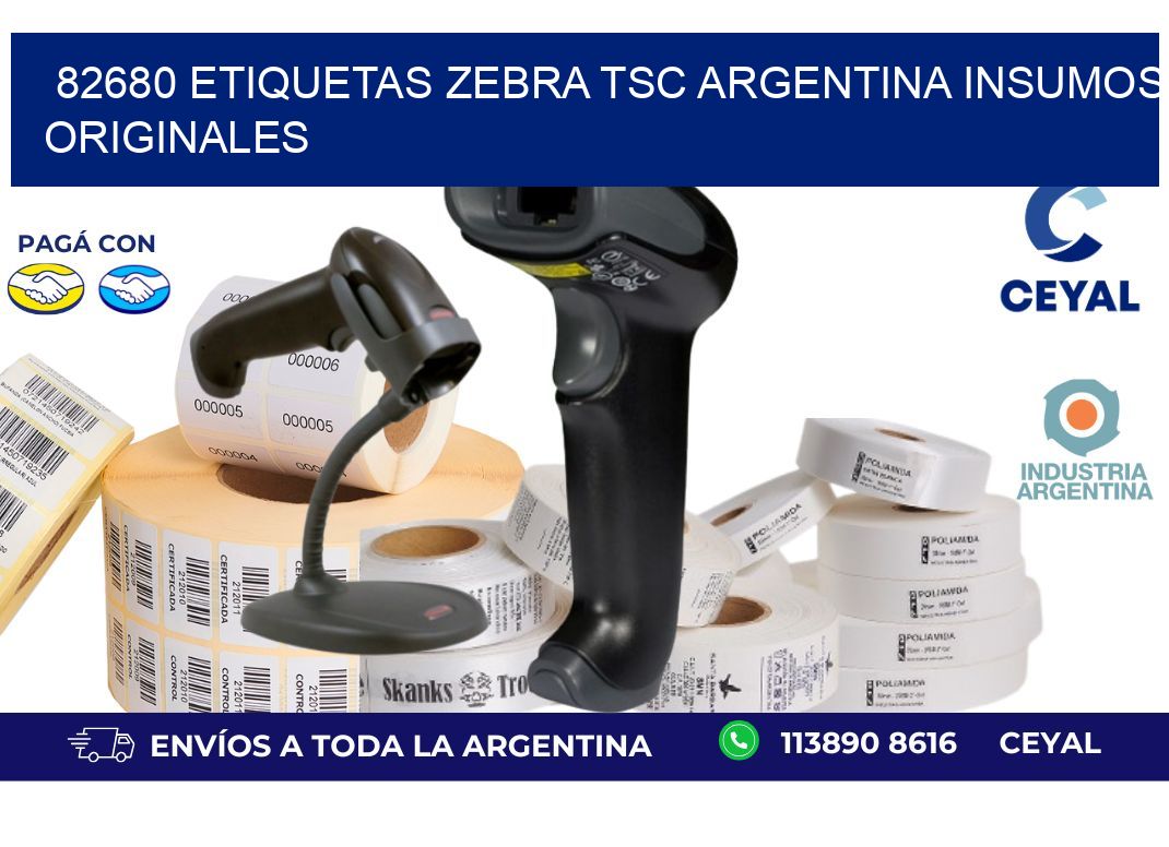 82680 etiquetas zebra tsc argentina INSUMOS ORIGINALES