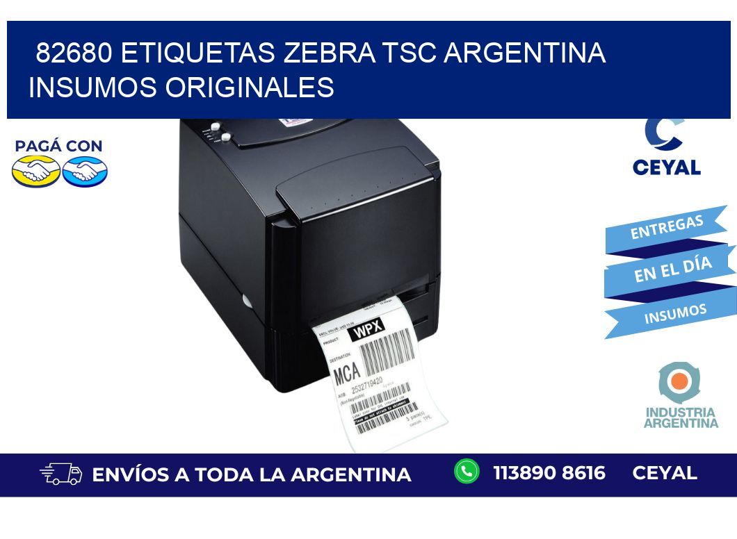 82680 etiquetas zebra tsc argentina INSUMOS ORIGINALES