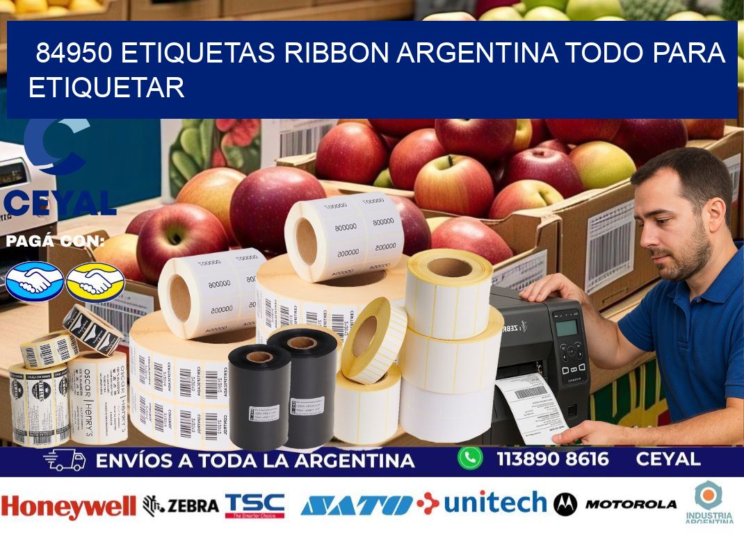 84950 etiquetas ribbon argentina TODO PARA ETIQUETAR
