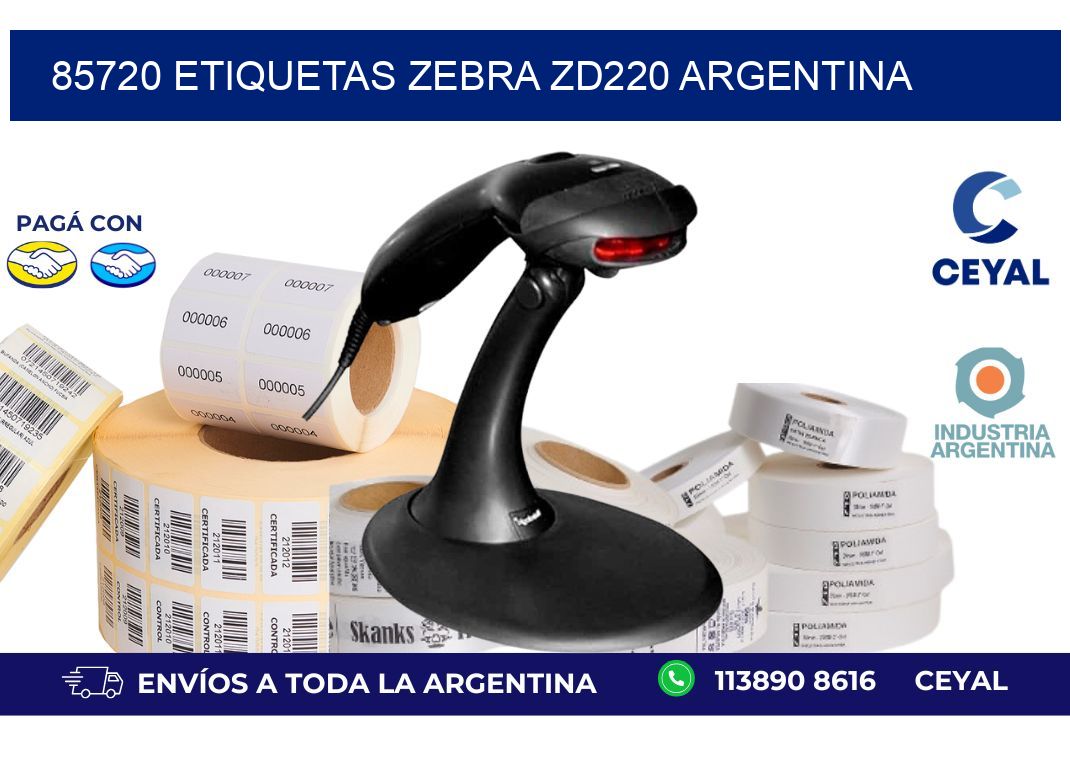 85720 etiquetas zebra zd220 argentina