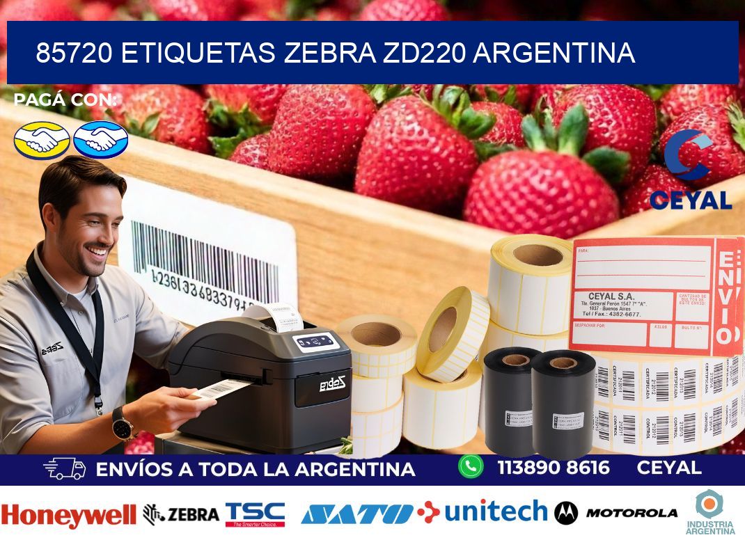 85720 etiquetas zebra zd220 argentina