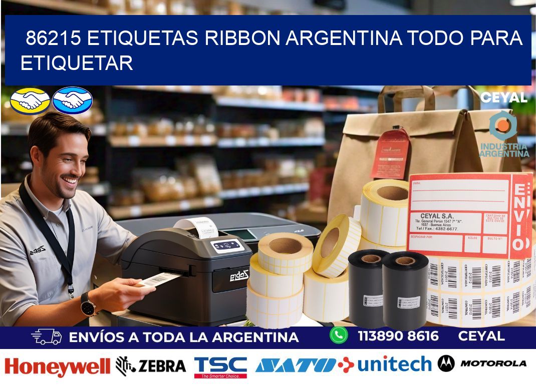 86215 etiquetas ribbon argentina TODO PARA ETIQUETAR