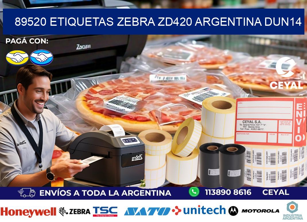 89520 etiquetas zebra zd420 argentina DUN14