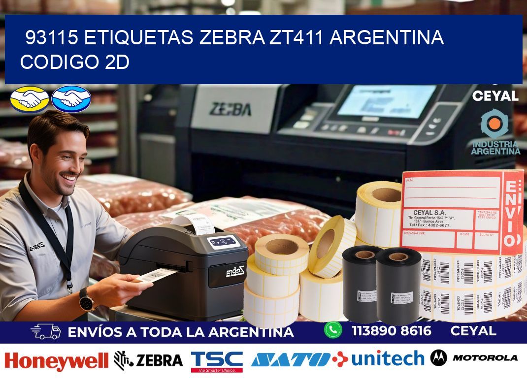 93115 etiquetas zebra zt411 argentina CODIGO 2D