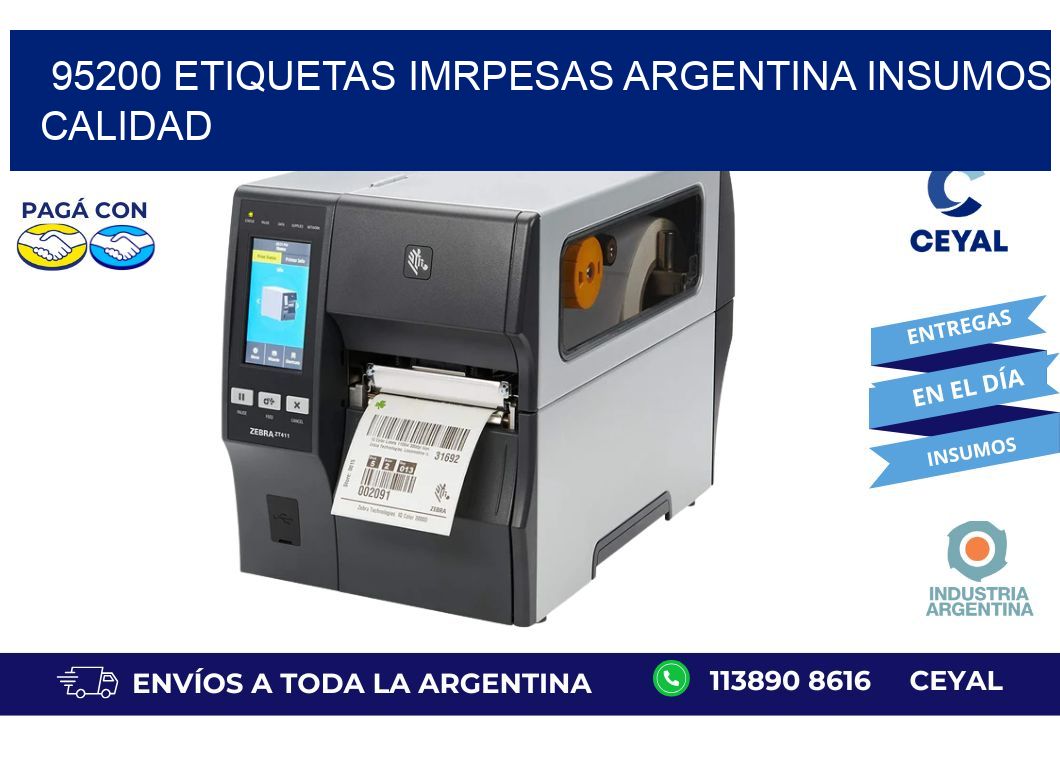 95200 etiquetas imrpesas argentina INSUMOS CALIDAD