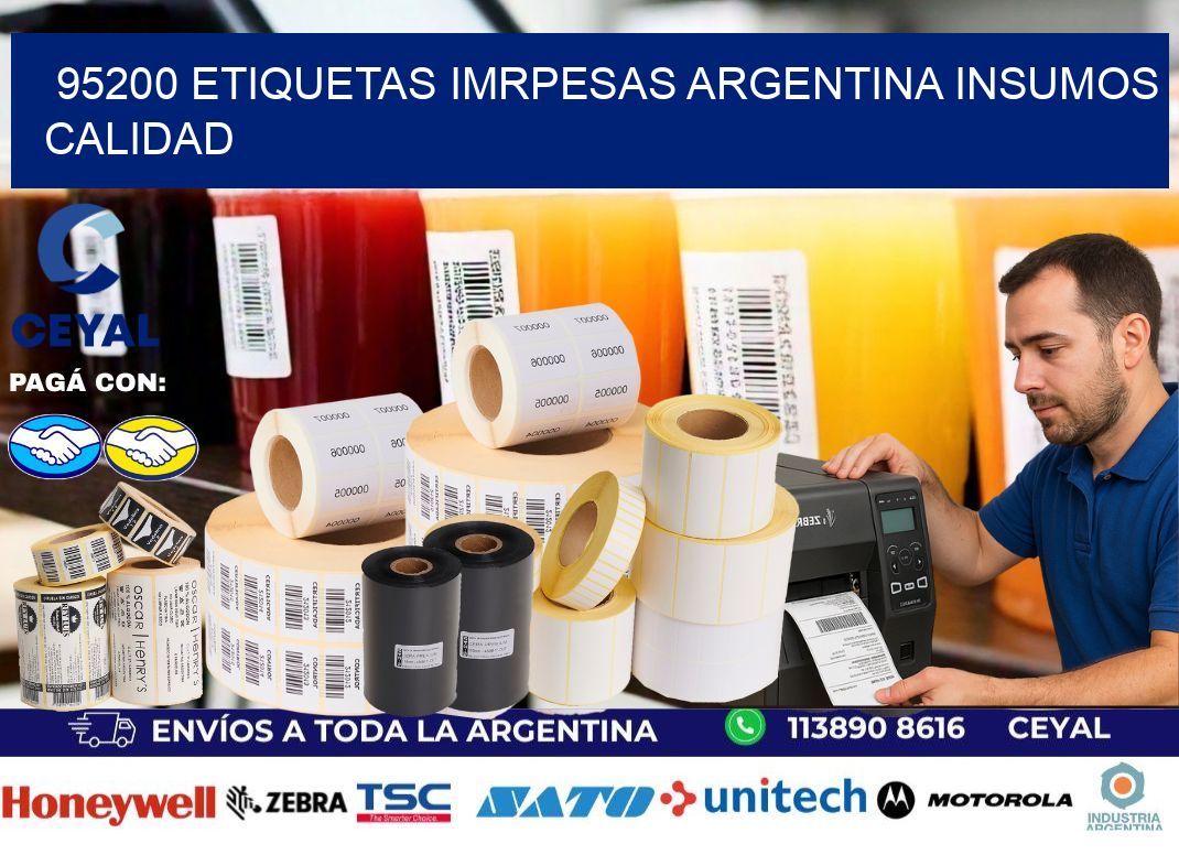 95200 etiquetas imrpesas argentina INSUMOS CALIDAD