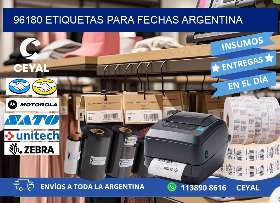96180 ETIQUETAS PARA FECHAS ARGENTINA