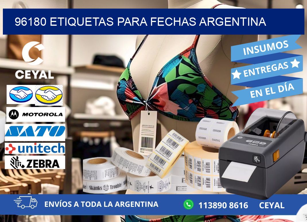 96180 ETIQUETAS PARA FECHAS ARGENTINA