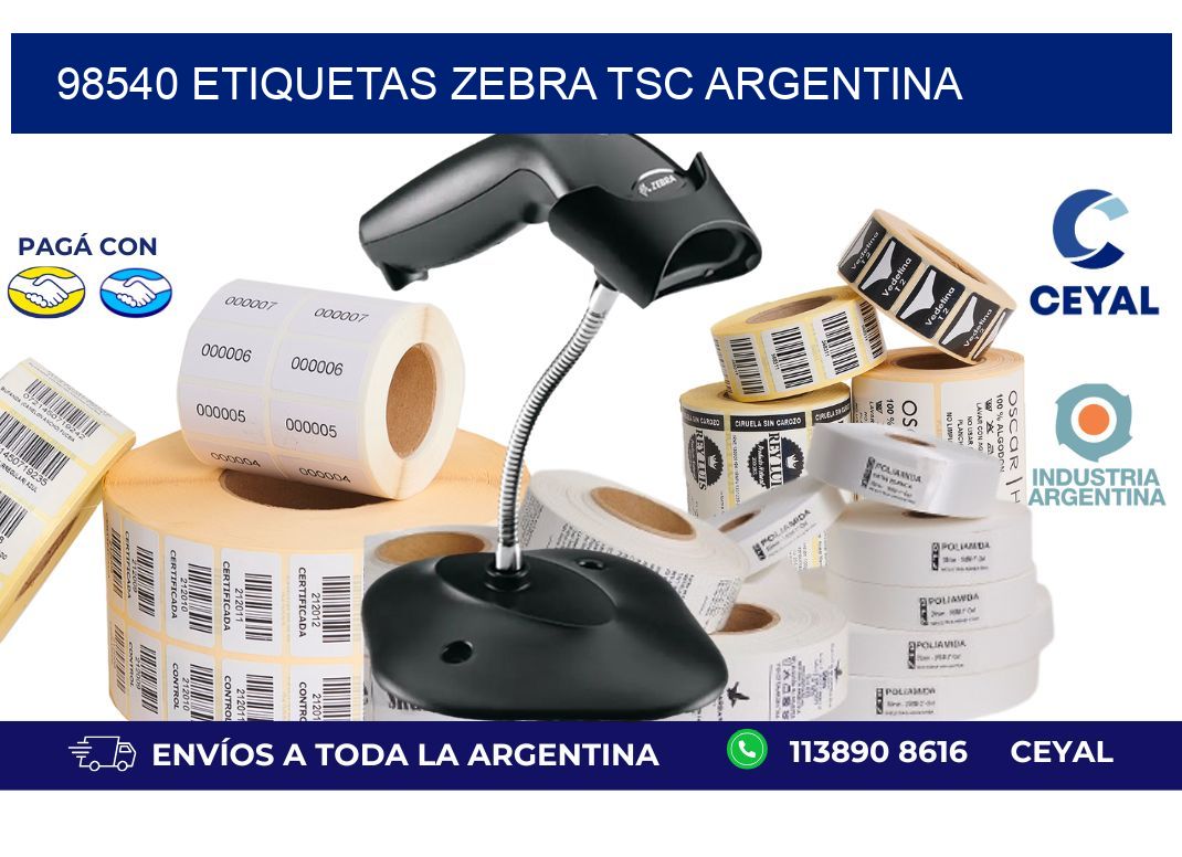 98540 etiquetas zebra tsc argentina
