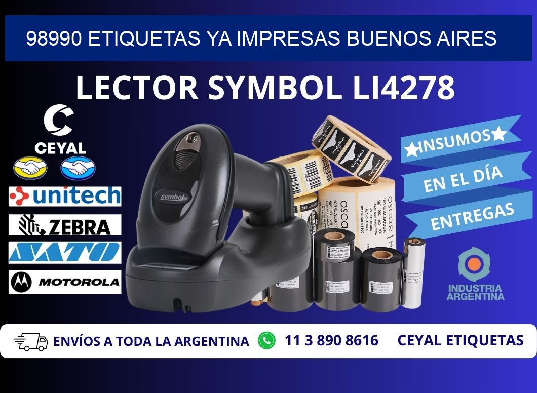 98990 ETIQUETAS YA IMPRESAS BUENOS AIRES