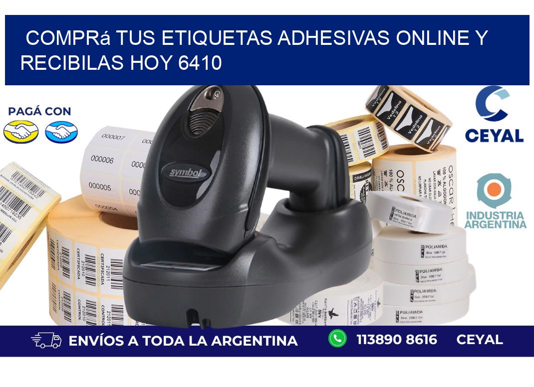 Comprá tus Etiquetas Adhesivas Online y Recibilas Hoy 6410
