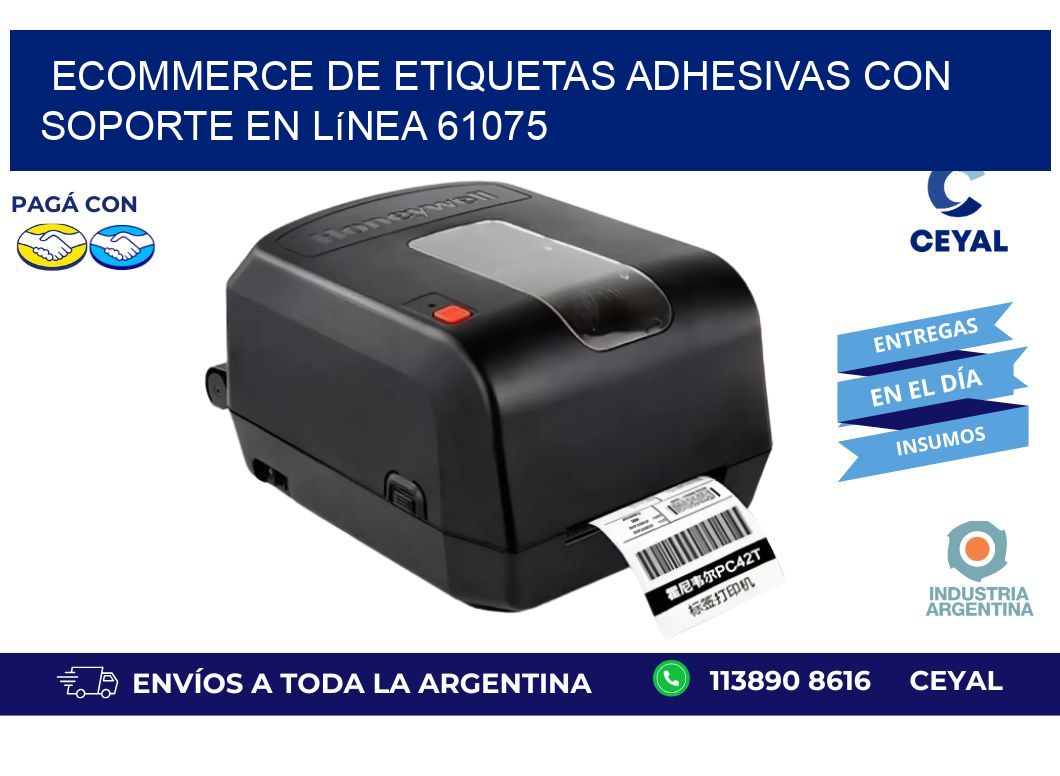 Ecommerce de Etiquetas Adhesivas con Soporte en Línea 61075