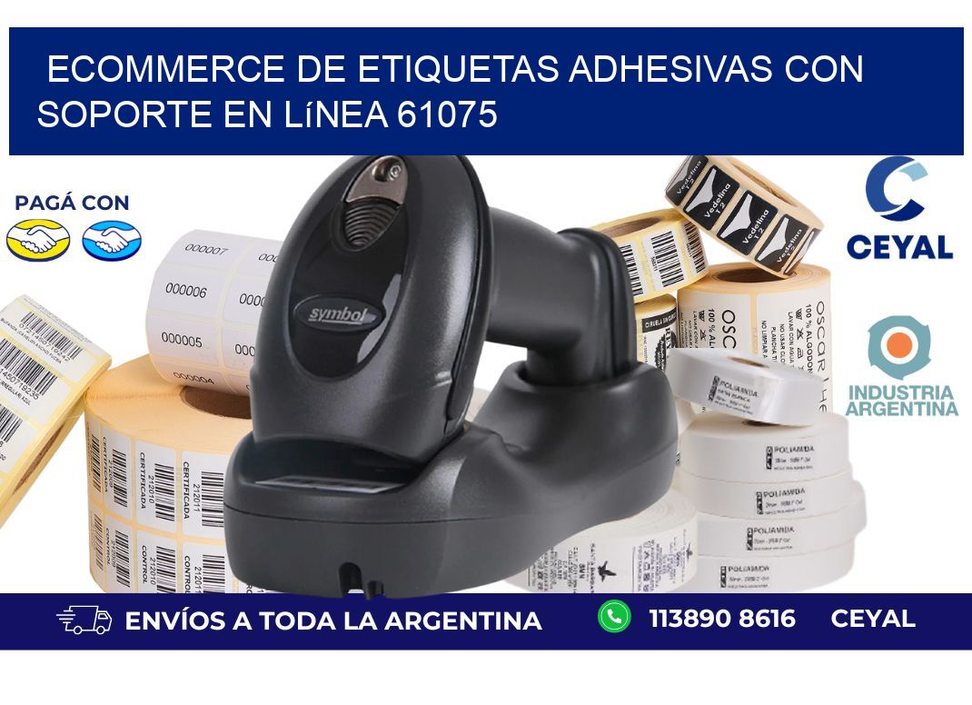 Ecommerce de Etiquetas Adhesivas con Soporte en Línea 61075