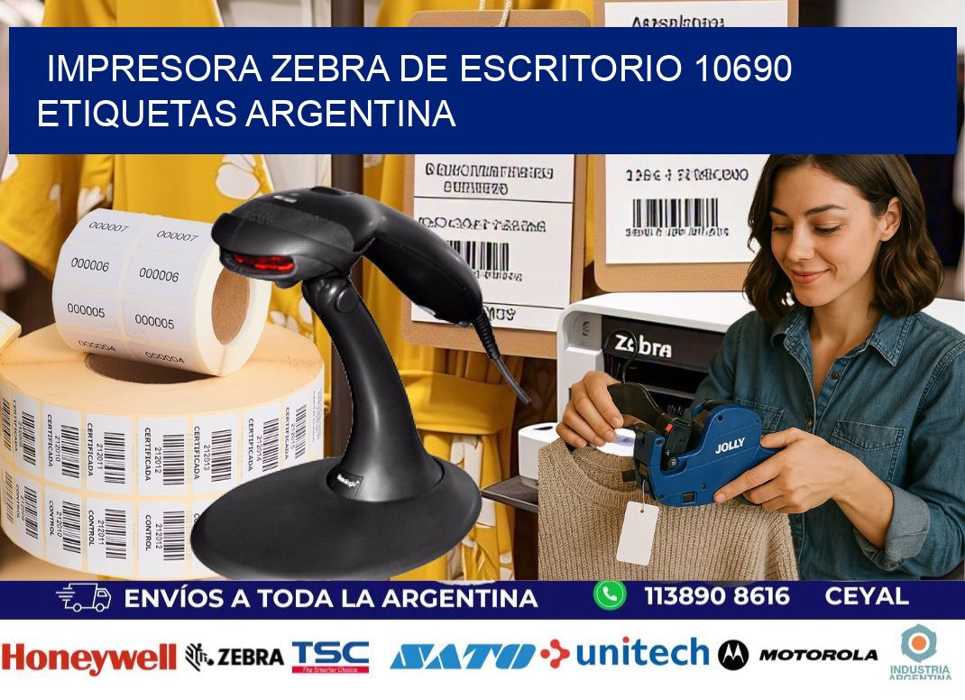 Impresora zebra de escritorio 10690 etiquetas argentina