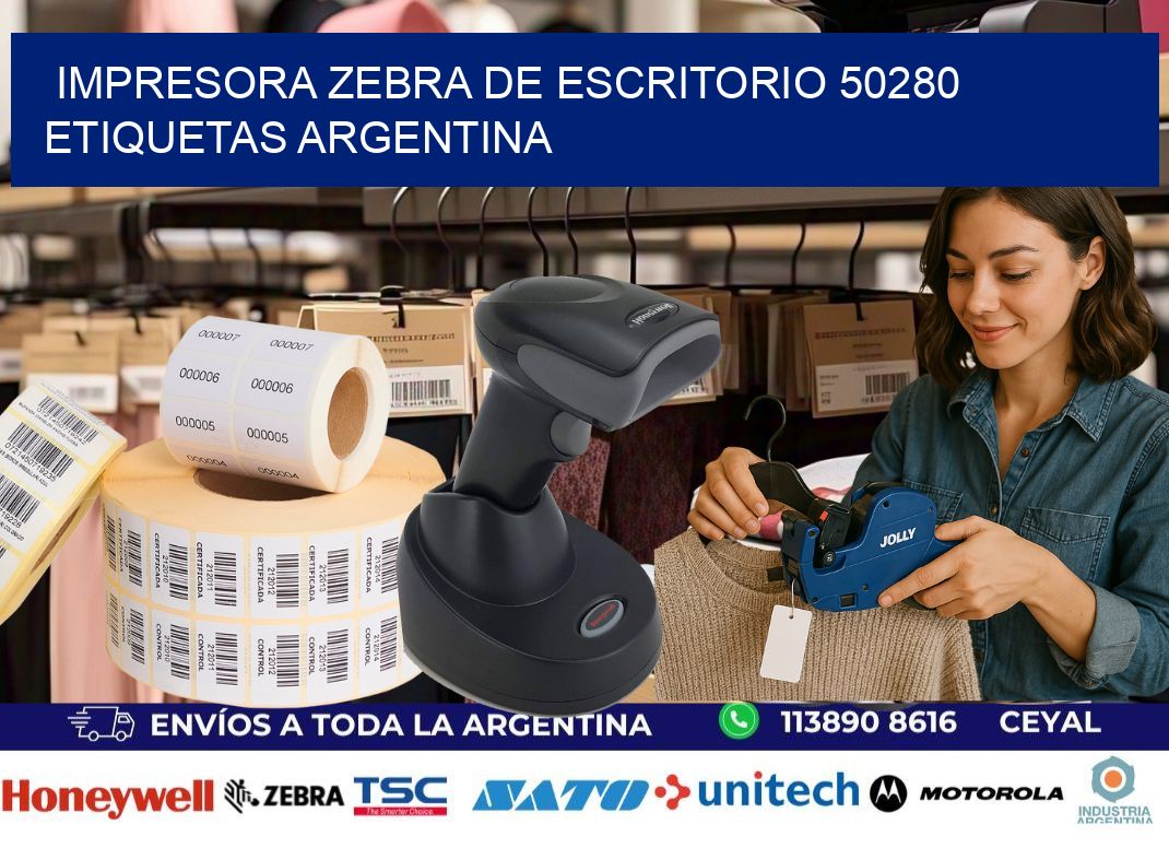 Impresora zebra de escritorio 50280 etiquetas argentina