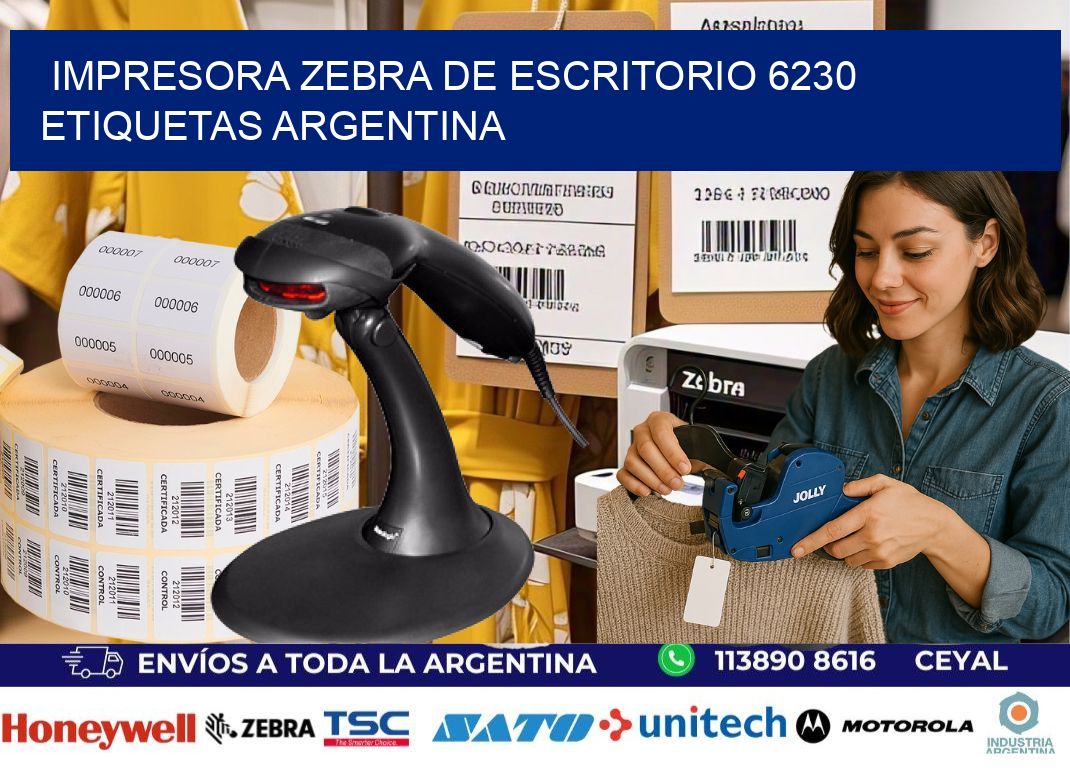 Impresora zebra de escritorio 6230 etiquetas argentina
