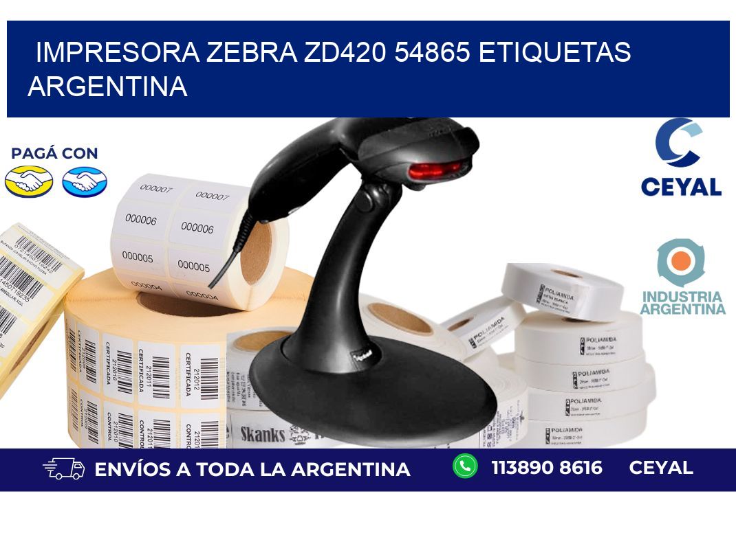 Impresora zebra zd420 54865 etiquetas argentina