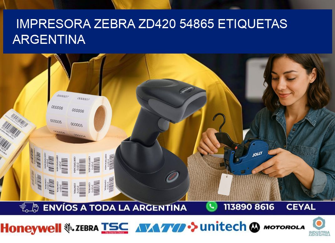 Impresora zebra zd420 54865 etiquetas argentina