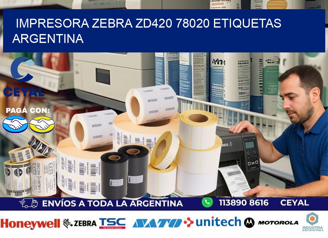 Impresora zebra zd420 78020 etiquetas argentina