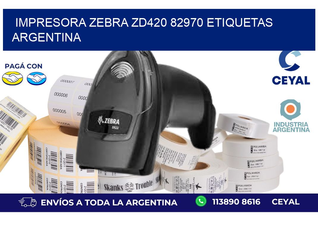 Impresora zebra zd420 82970 etiquetas argentina