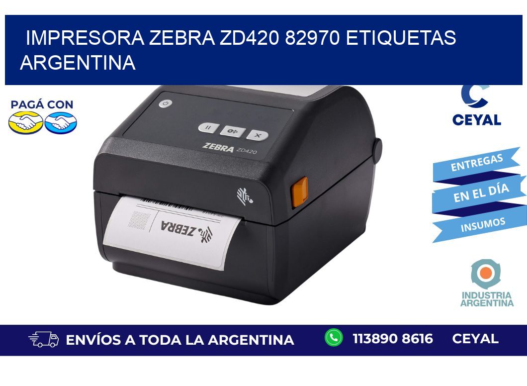 Impresora zebra zd420 82970 etiquetas argentina