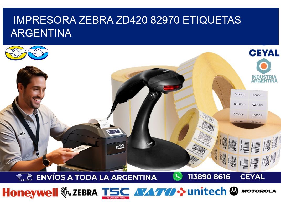 Impresora zebra zd420 82970 etiquetas argentina