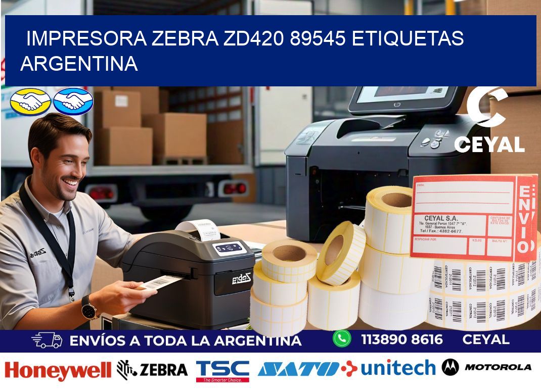 Impresora zebra zd420 89545 etiquetas argentina