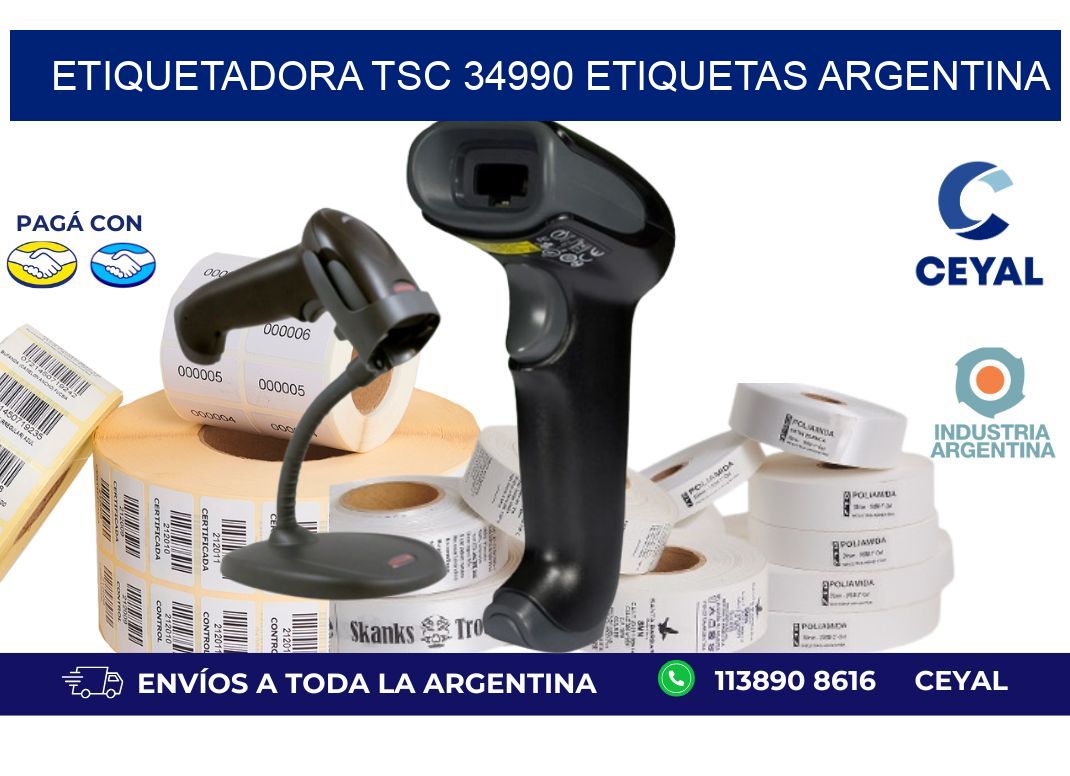 etiquetadora tsc 34990 etiquetas argentina