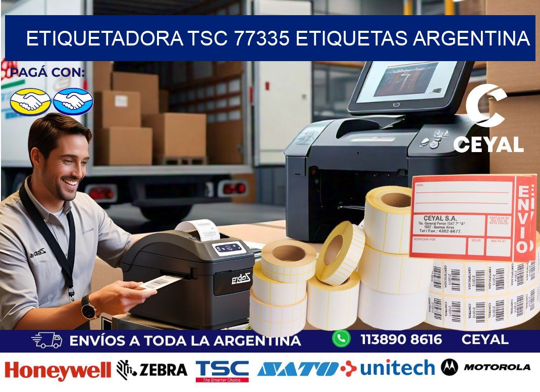 etiquetadora tsc 77335 etiquetas argentina