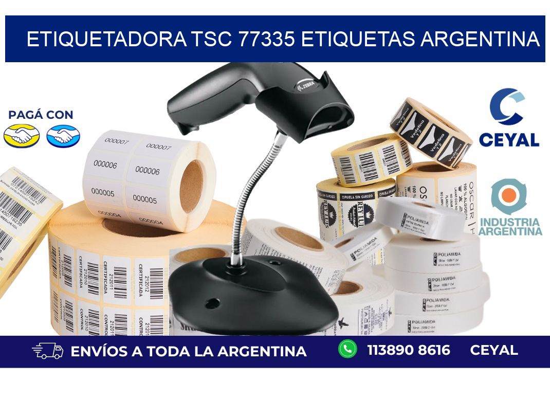 etiquetadora tsc 77335 etiquetas argentina