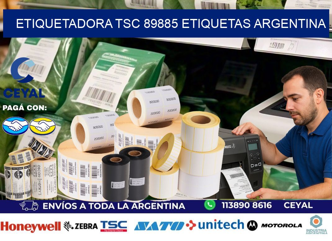 etiquetadora tsc 89885 etiquetas argentina