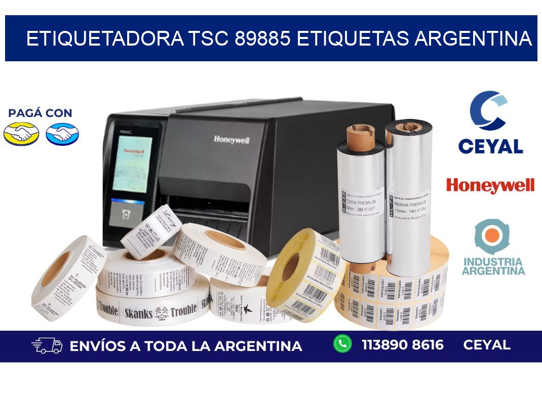etiquetadora tsc 89885 etiquetas argentina