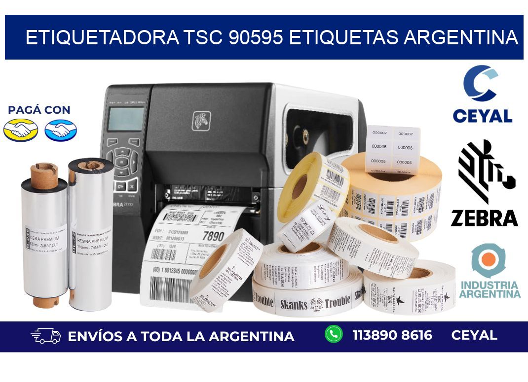 etiquetadora tsc 90595 etiquetas argentina