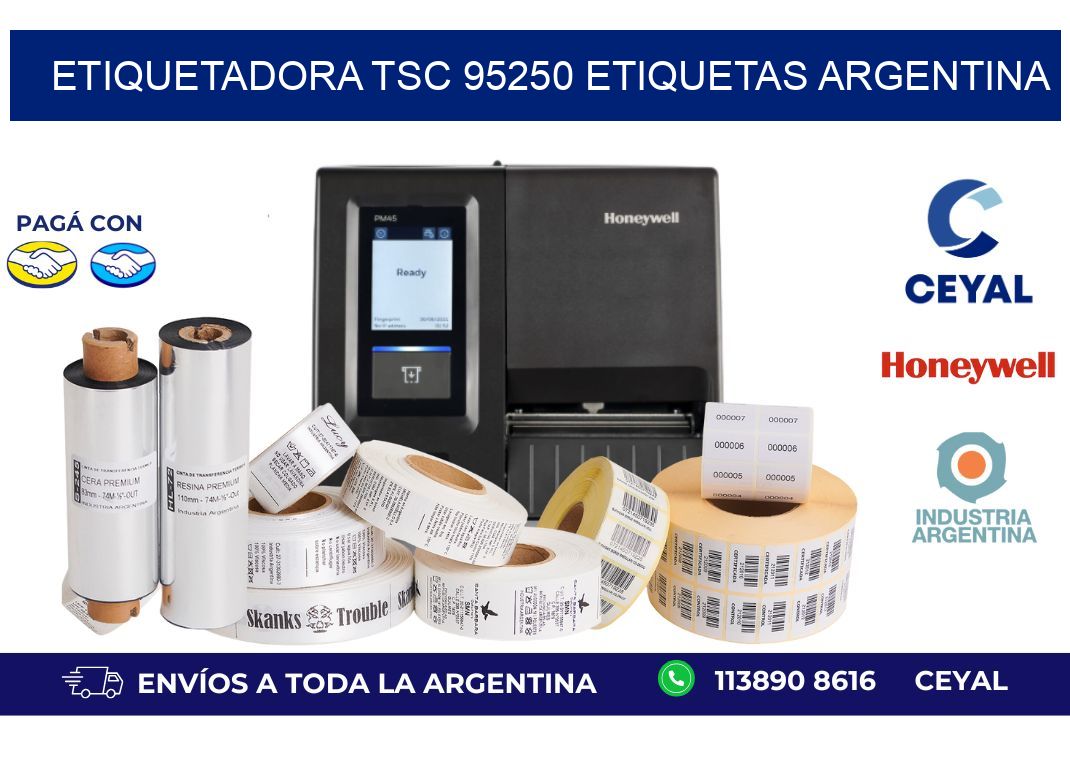 etiquetadora tsc 95250 etiquetas argentina