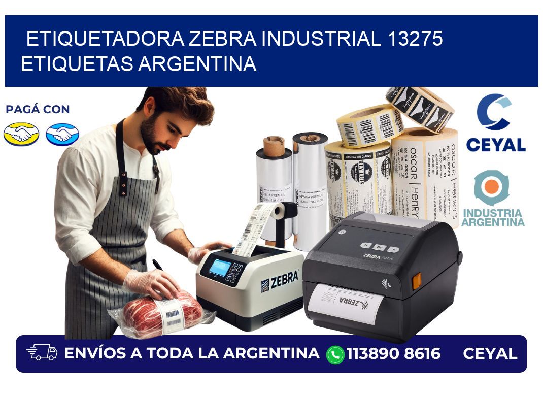 etiquetadora zebra industrial 13275 etiquetas argentina