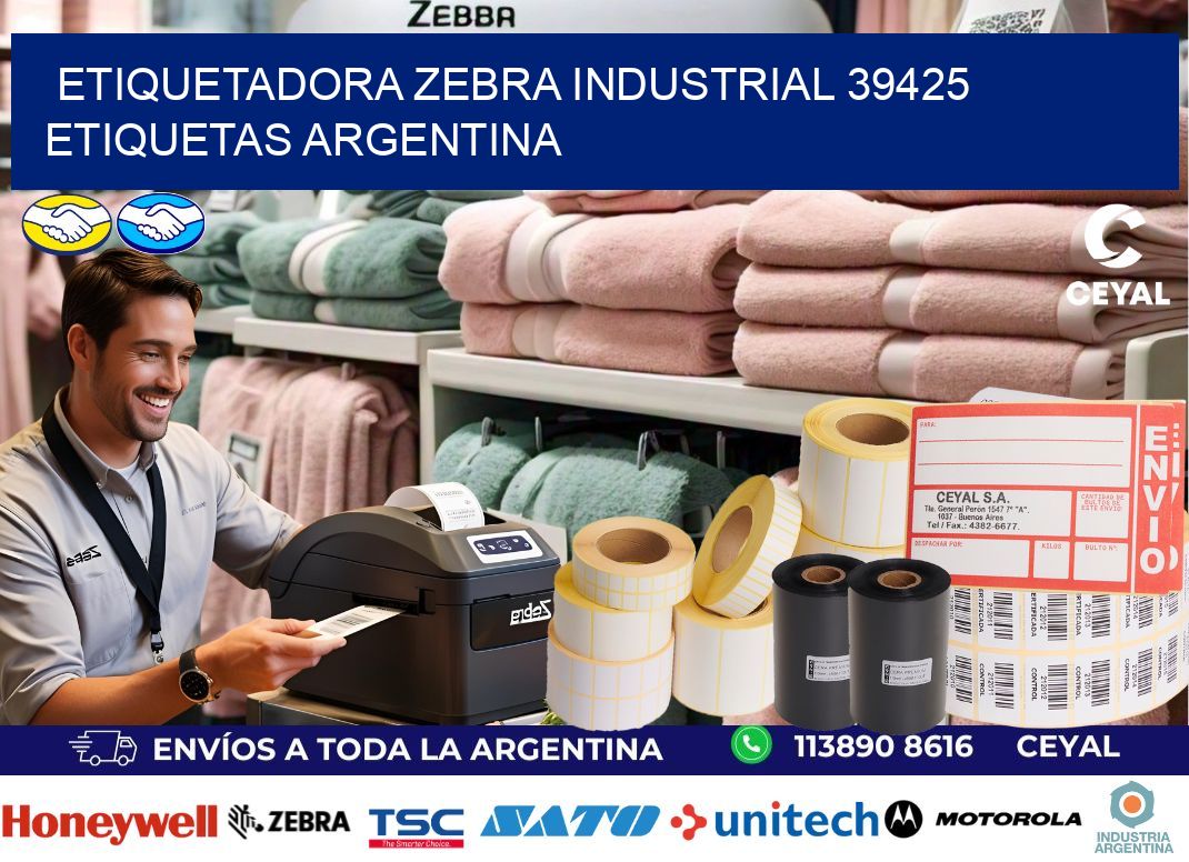 etiquetadora zebra industrial 39425 etiquetas argentina