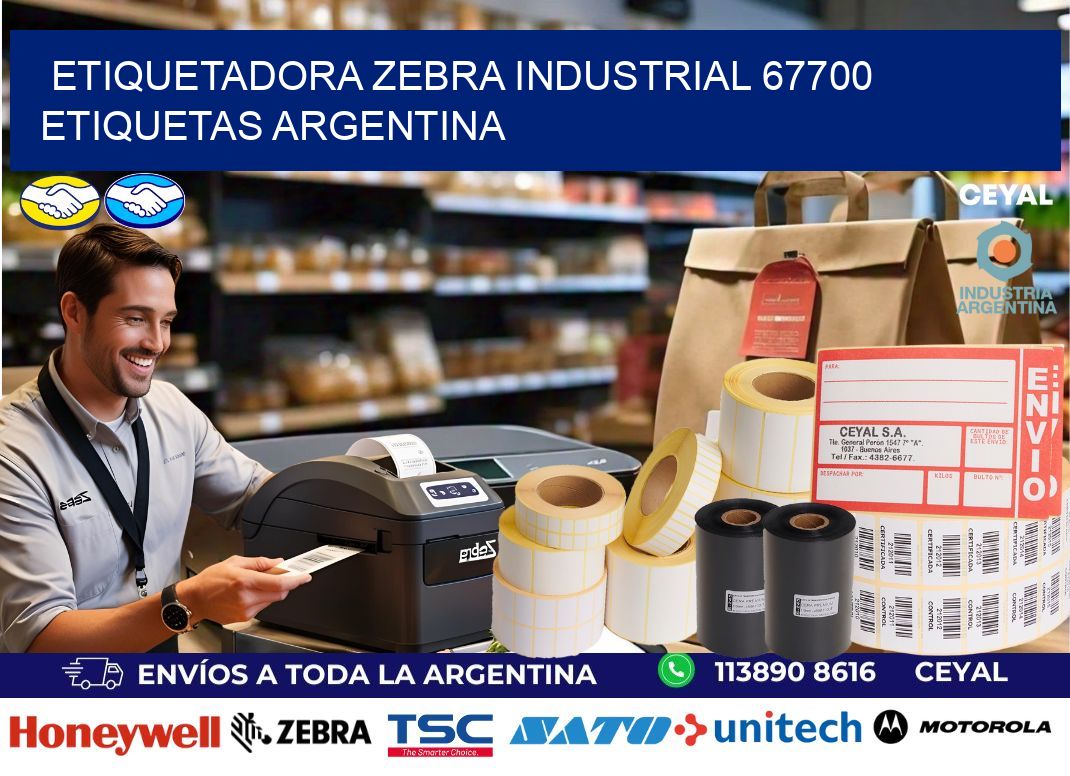 etiquetadora zebra industrial 67700 etiquetas argentina