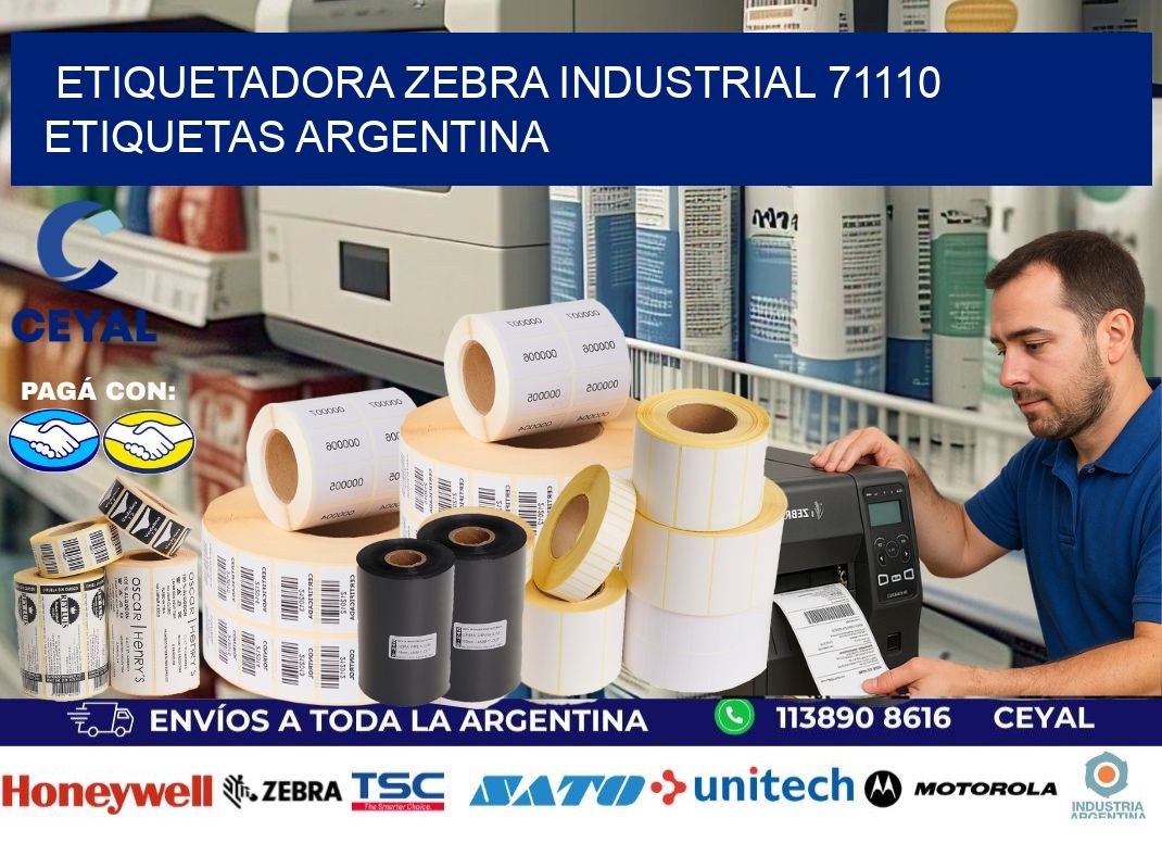 etiquetadora zebra industrial 71110 etiquetas argentina