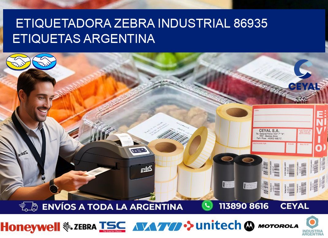 etiquetadora zebra industrial 86935 etiquetas argentina