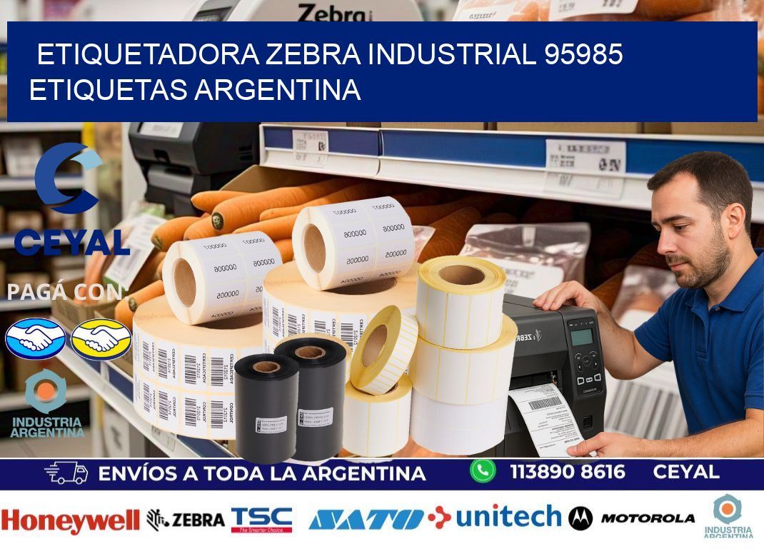 etiquetadora zebra industrial 95985 etiquetas argentina